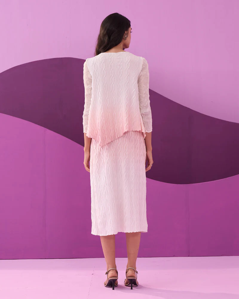 PINK CLAREY SKIRT SET