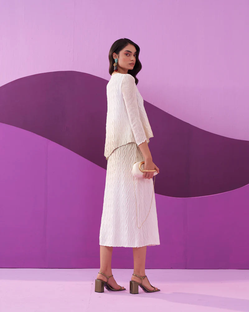 GREEN CLAREY SKIRT SET