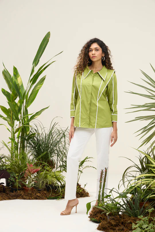 Nikolai Shirt-Matcha Green