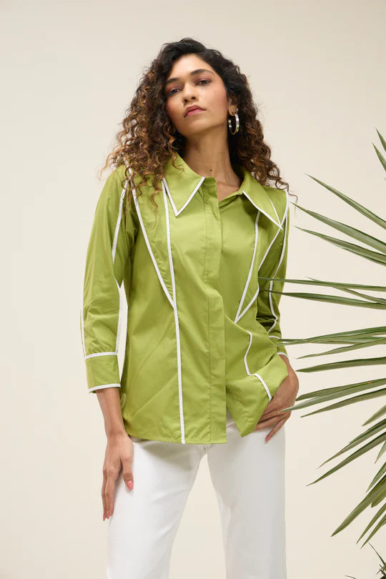 Nikolai Shirt-Matcha Green