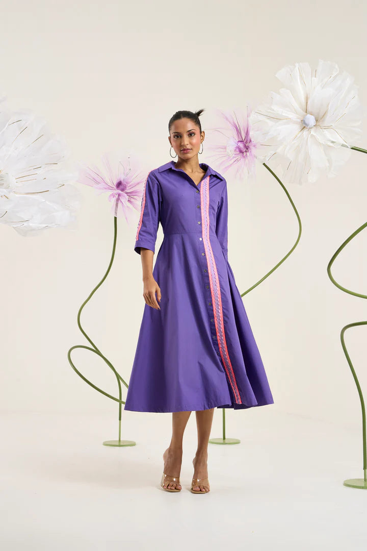 Naomi Dress-Acai Purple