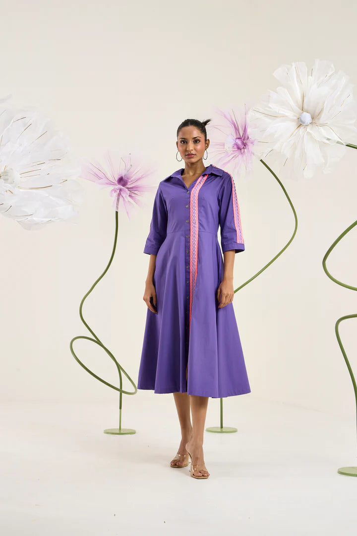 Naomi Dress-Acai Purple