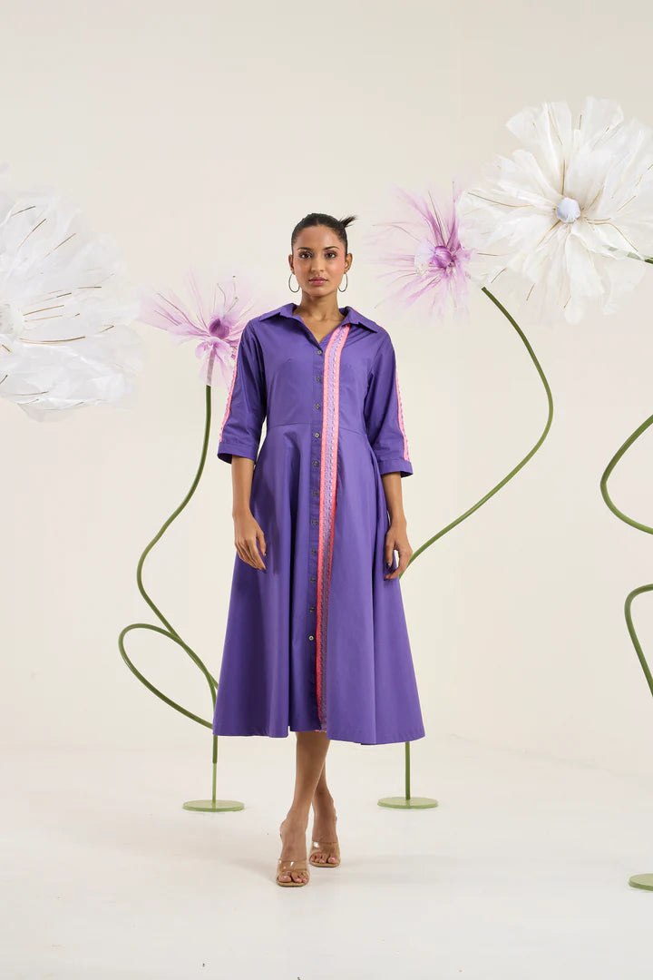 Naomi Dress-Acai Purple