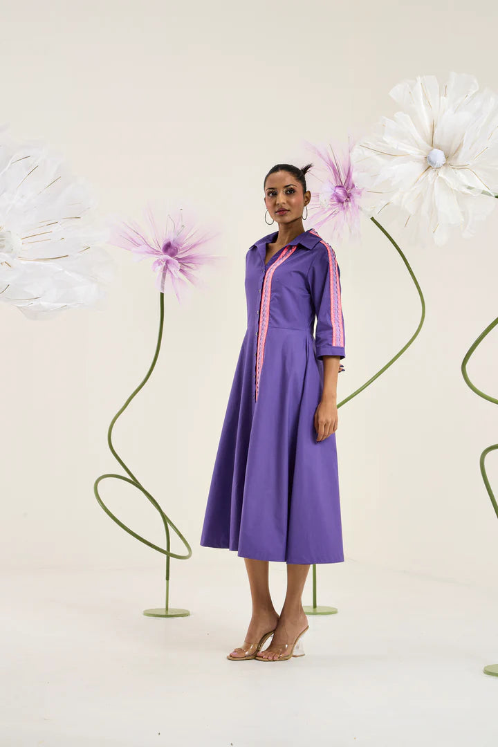 Naomi Dress-Acai Purple