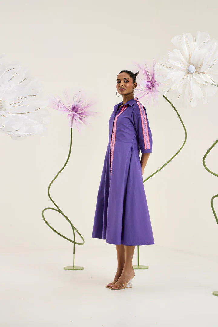 Naomi Dress-Acai Purple