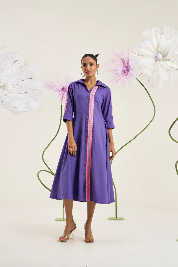 Naomi Dress-Acai Purple