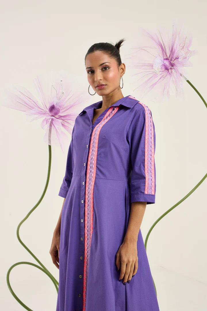 Naomi Dress-Acai Purple