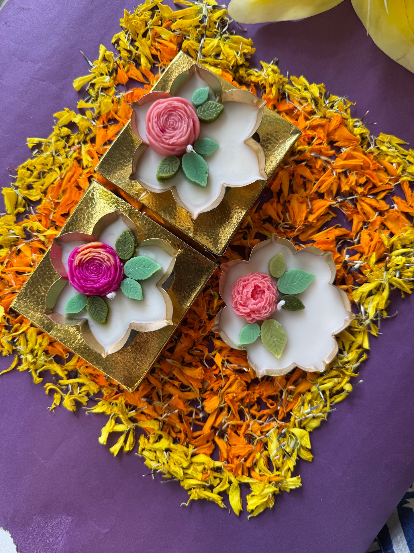 Small Urli Diya Candles