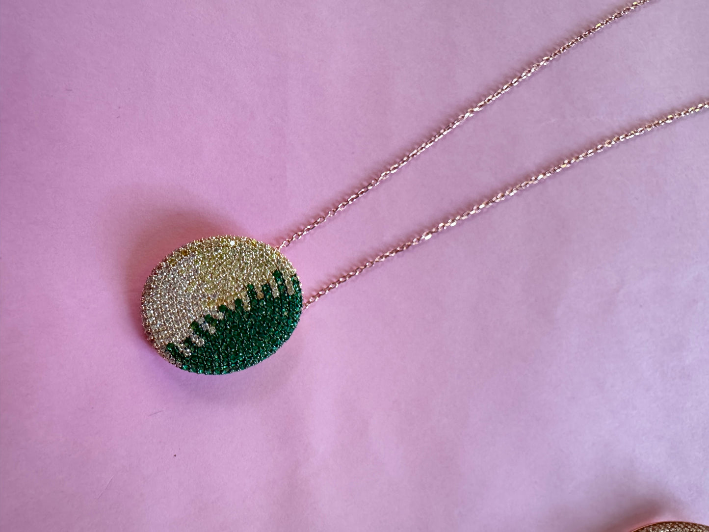 Shades of the Forest - Oval Pendant