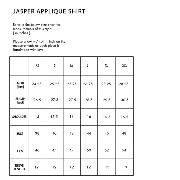 Jasper Applique Shirt-Aqua Mint