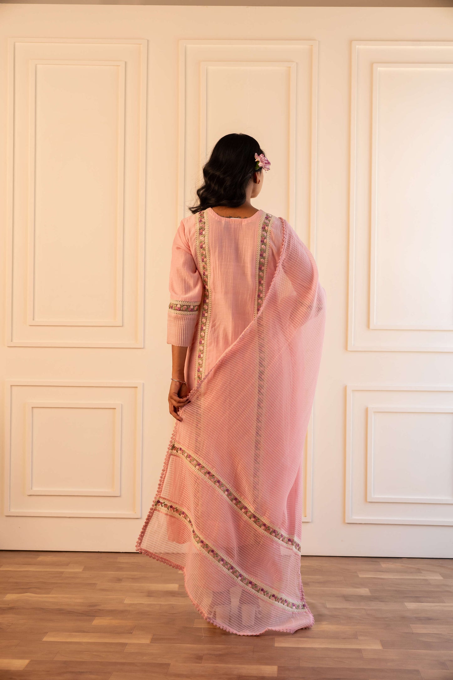 Mithila Suit Set – Powder Pink