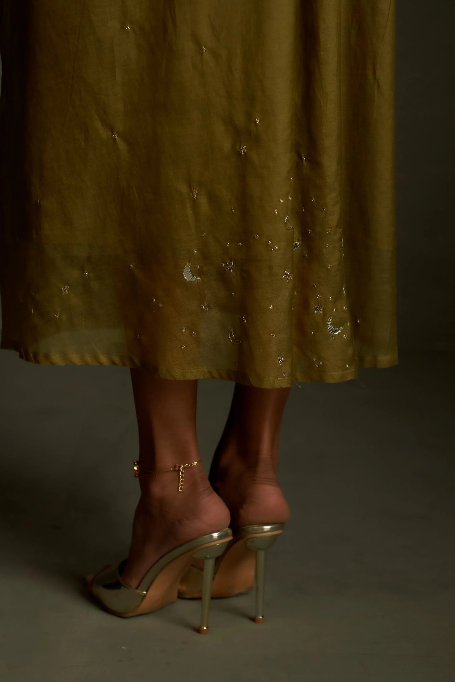 Olive Dusk Chand Sitara Dress