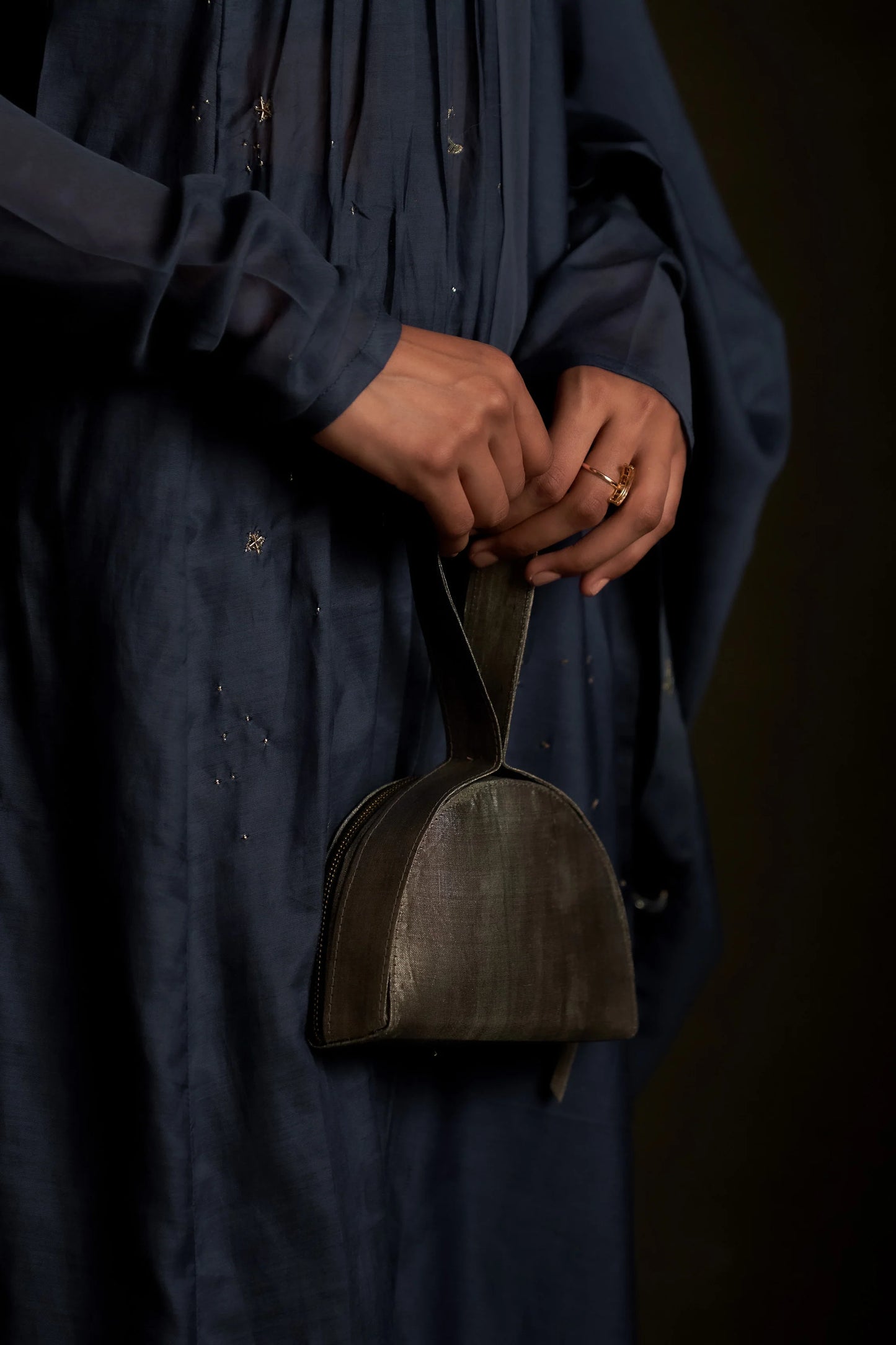 Blue Front Yoke Kurta Set