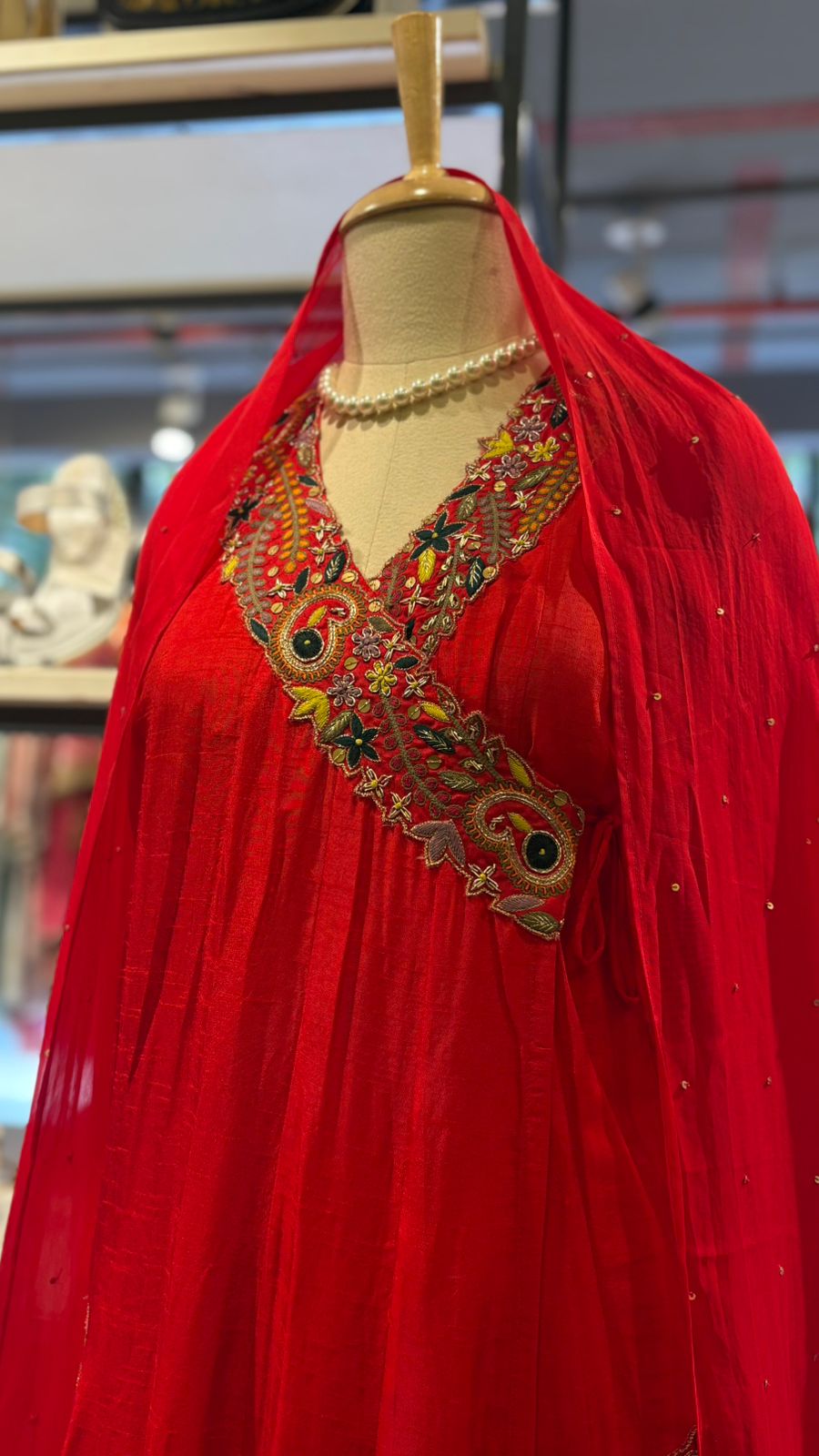 ROYAL SCARLET RED SUIT SET