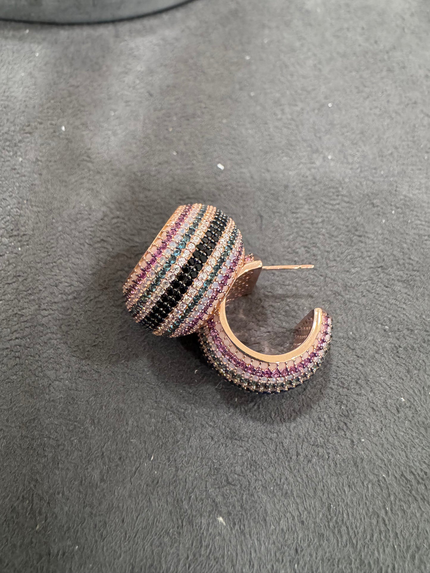 Whispers of Colour - ZigZag Earrings Curve