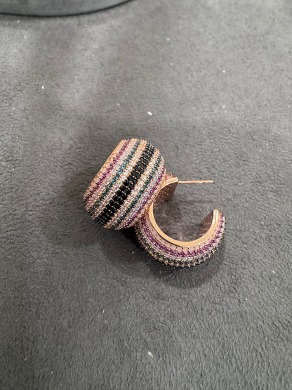 Whispers of Colour - ZigZag Earrings Curve