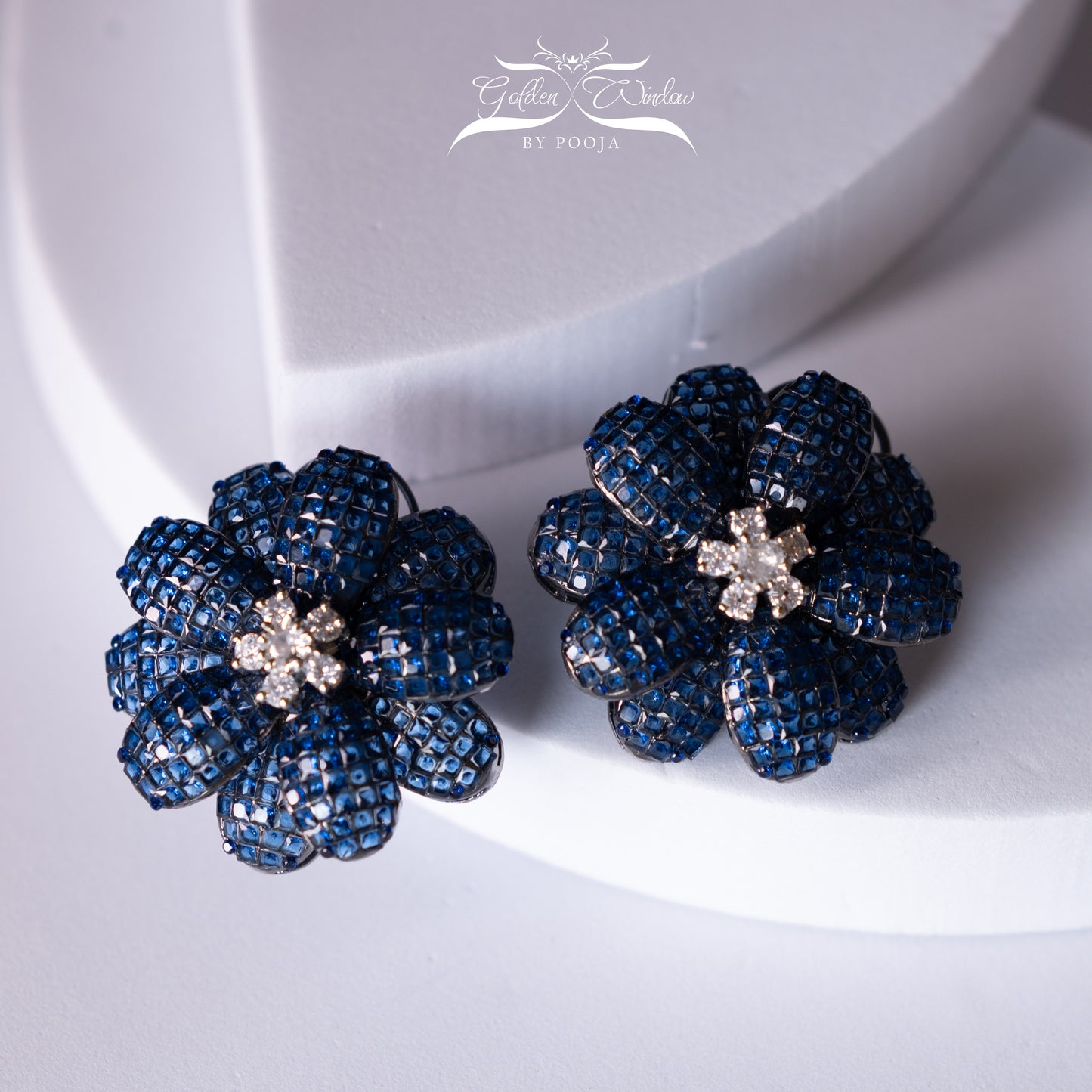 BLUE NANO GLAMOUR EARRINGS