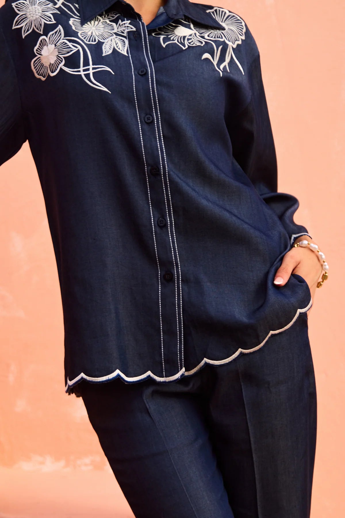 Bloom Denim Coord Set