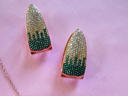 Shades of Forest Triangle Hoops