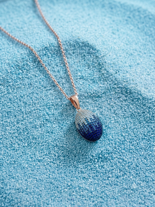 Shades of the Sea - Oval Pendant