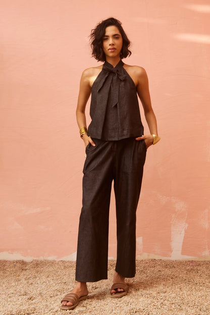 Nomad Denim Coord Set (Black)