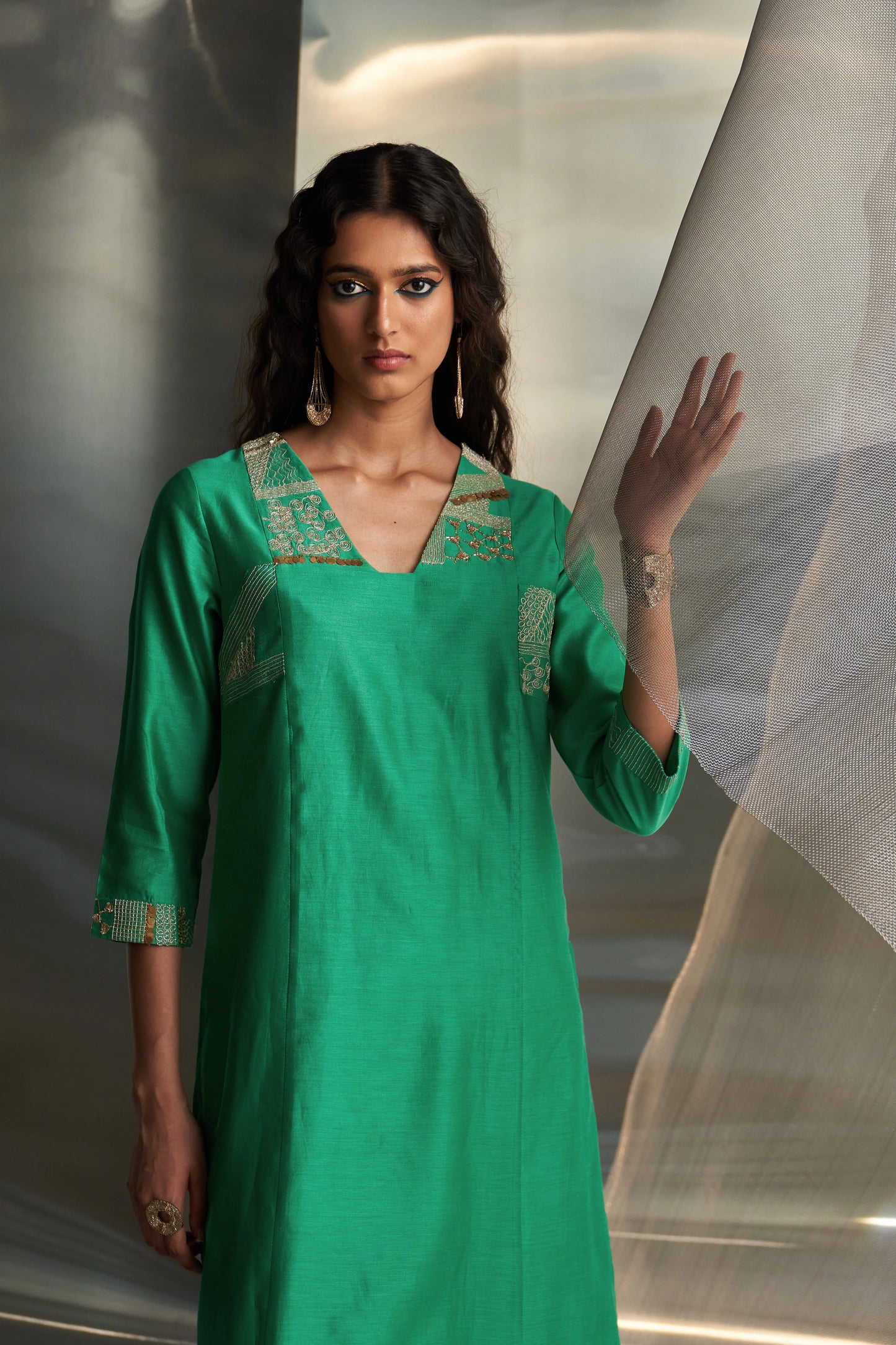 Lush Green Straight Kurta Set