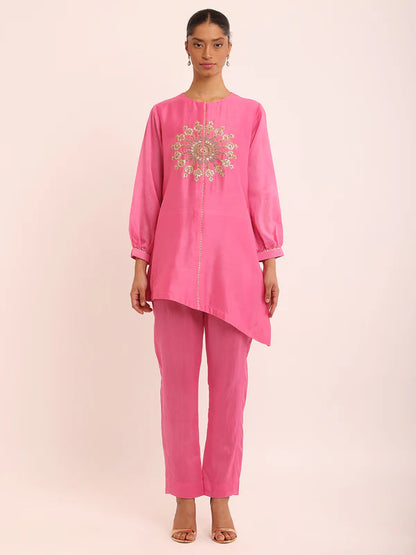 R PINK KURTA & R PINK PANTS