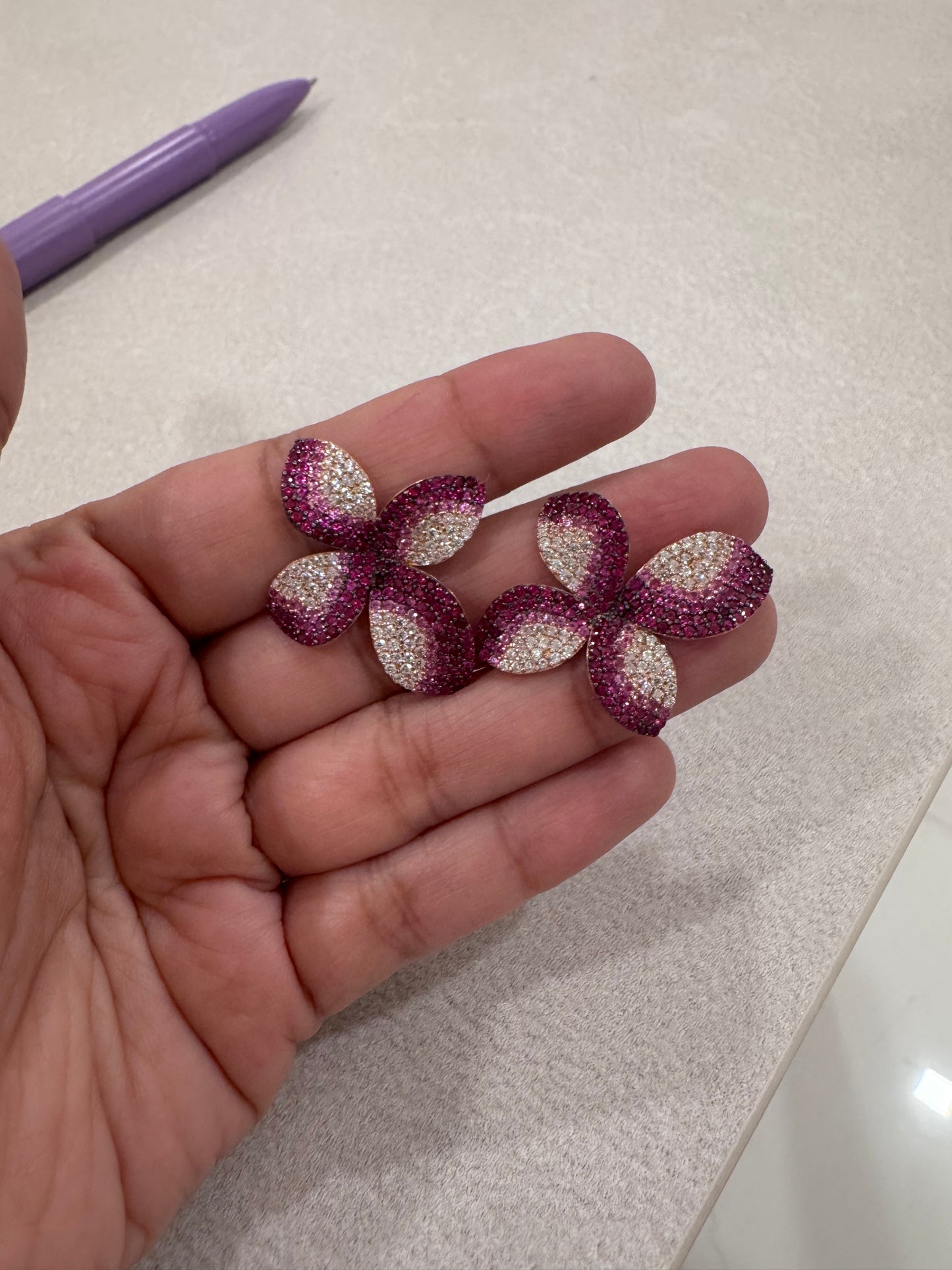 Whispers of Colour - Floral Studs
