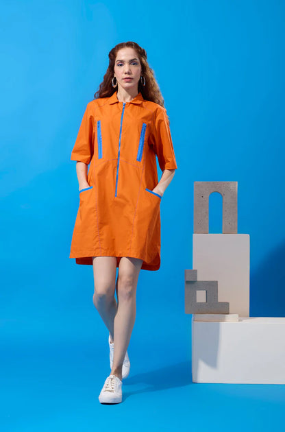 Dawson Dress-Mandarin Orange