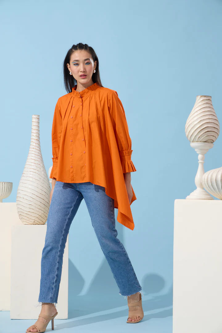 Cove Shirt-Mandarin Orange