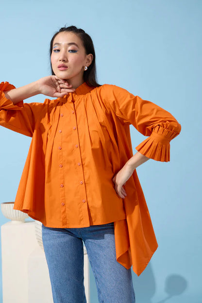 Cove Shirt-Mandarin Orange