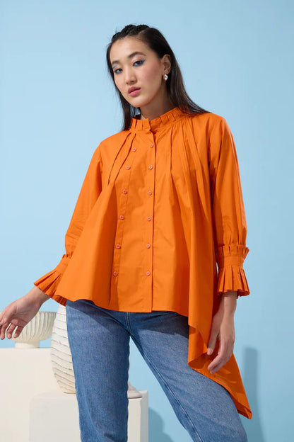 Cove Shirt-Mandarin Orange