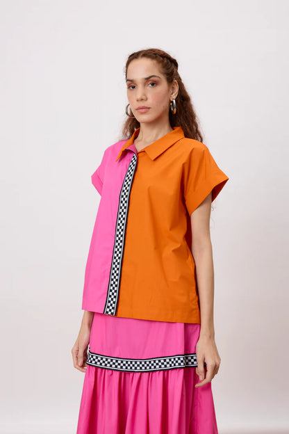 Luca Shirt - MANDARIN ORANGE