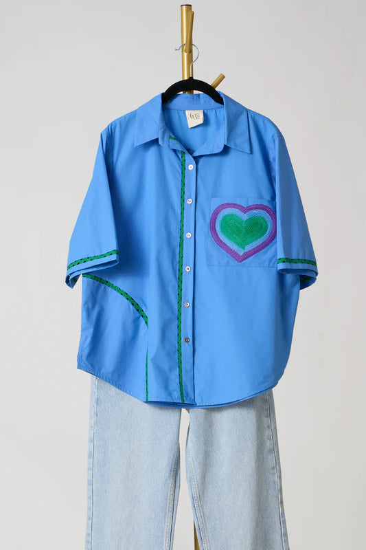Margot Shirt-French Blue