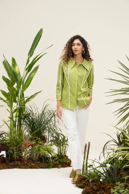 Nikolai Shirt-Matcha Green