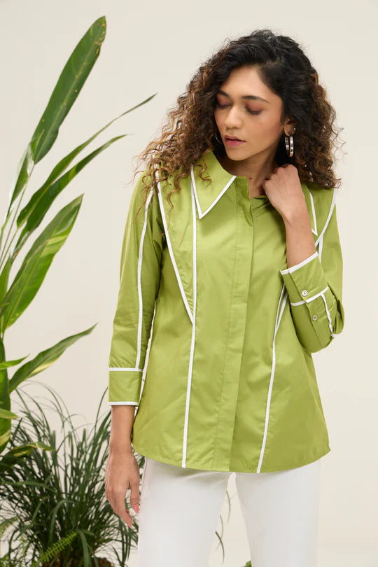 Nikolai Shirt-Matcha Green