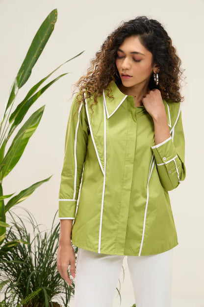 Nikolai Shirt-Matcha Green