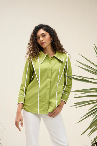 Nikolai Shirt-Matcha Green