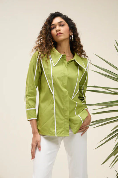 Nikolai Shirt-Matcha Green