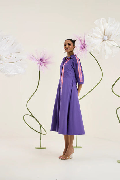 Naomi Dress-Acai Purple