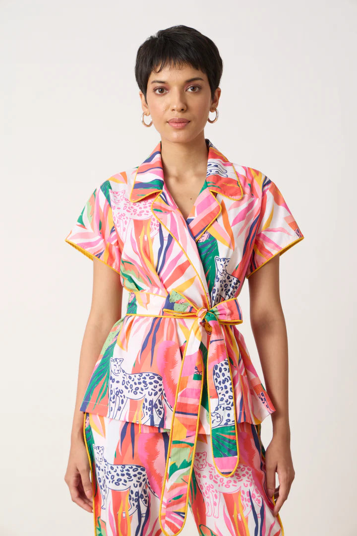 Izzy Top-Tropical Print