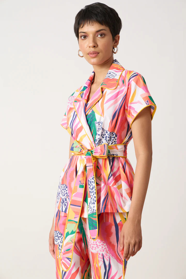 Izzy Top-Tropical Print