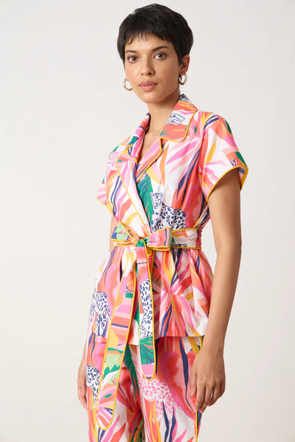 Izzy Top-Tropical Print