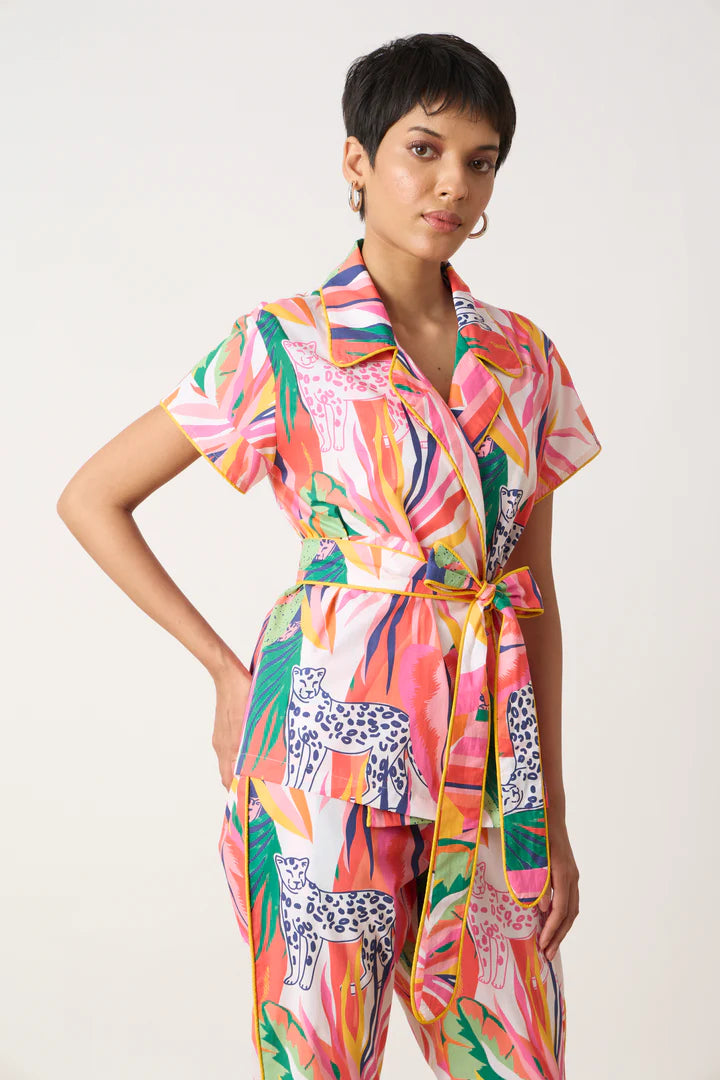 Izzy Top-Tropical Print