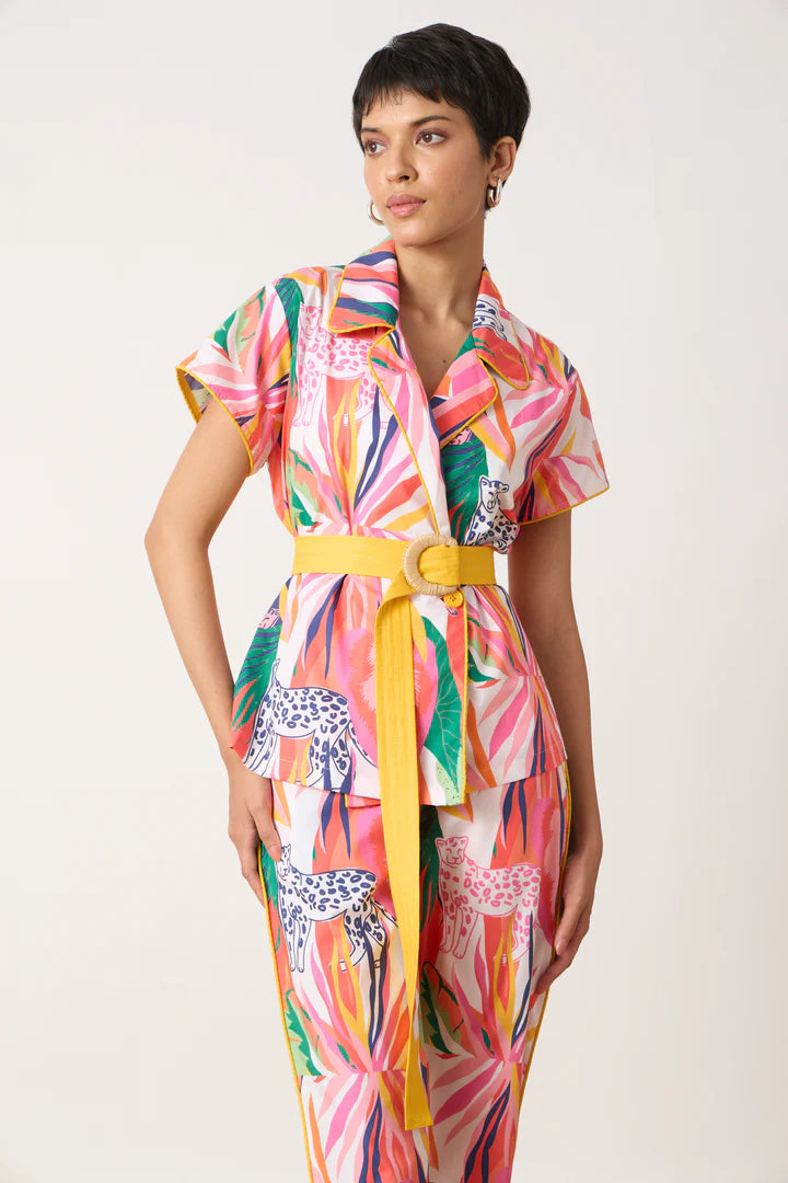 Izzy Top-Tropical Print