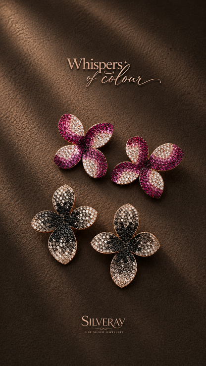 Whispers of Colour - Floral Studs