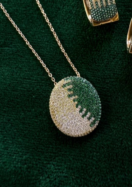 Shades of the Forest - Oval Pendant