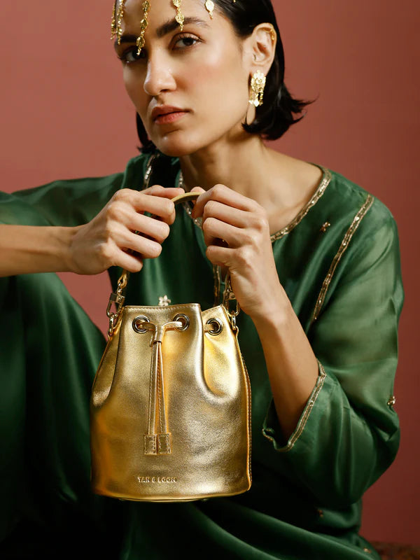 Bombay Bucket (Goddess Gold Leather)