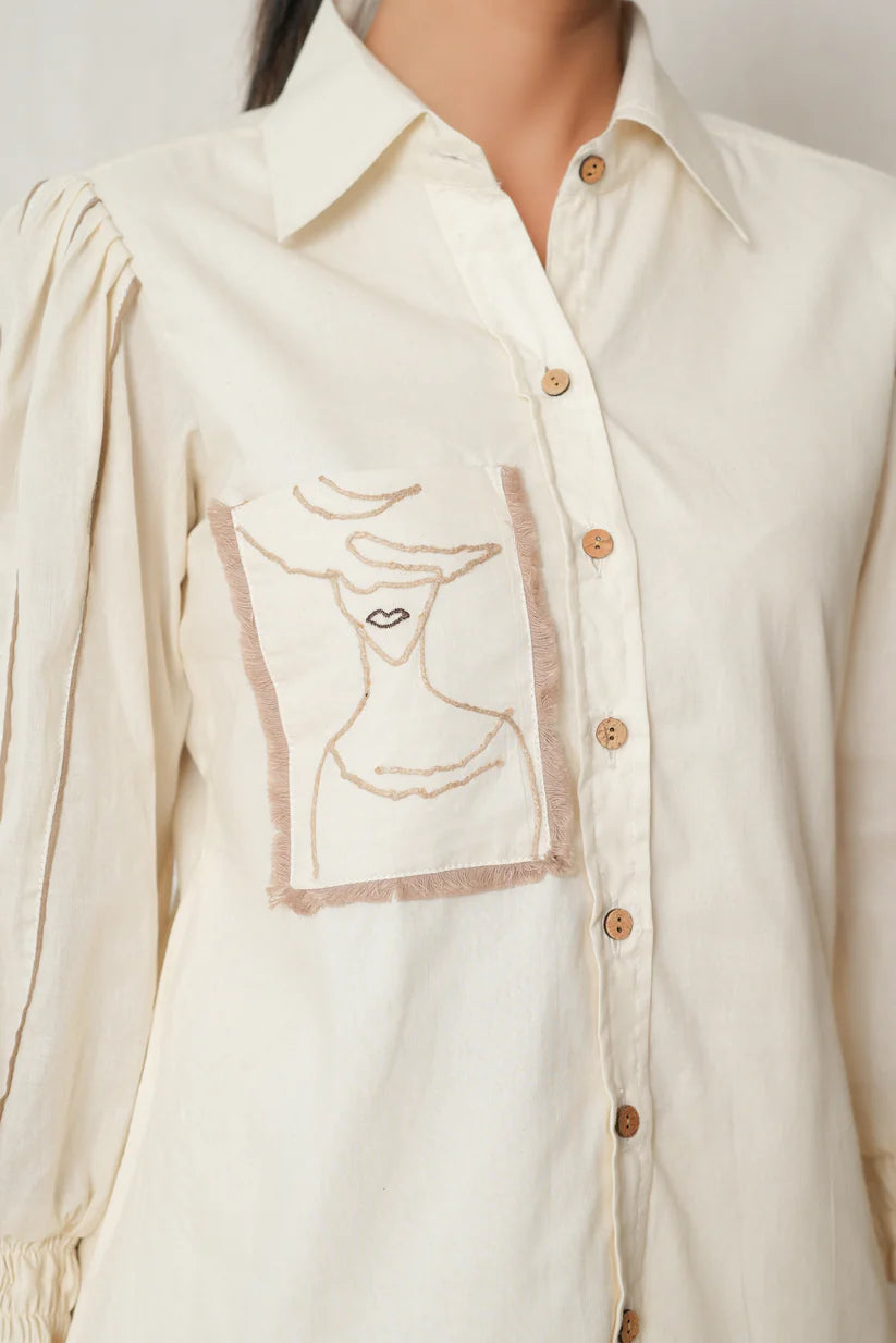 Structured Ivory Co-Ord Set