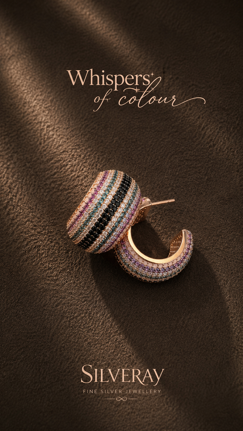 Whispers of Colour - ZigZag Earrings Curve